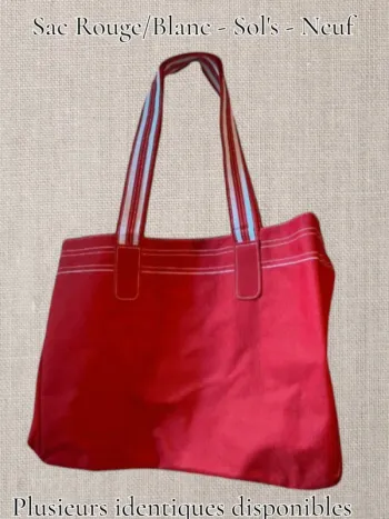 Sac - Rouge/Blanc - Sol's - Neuf