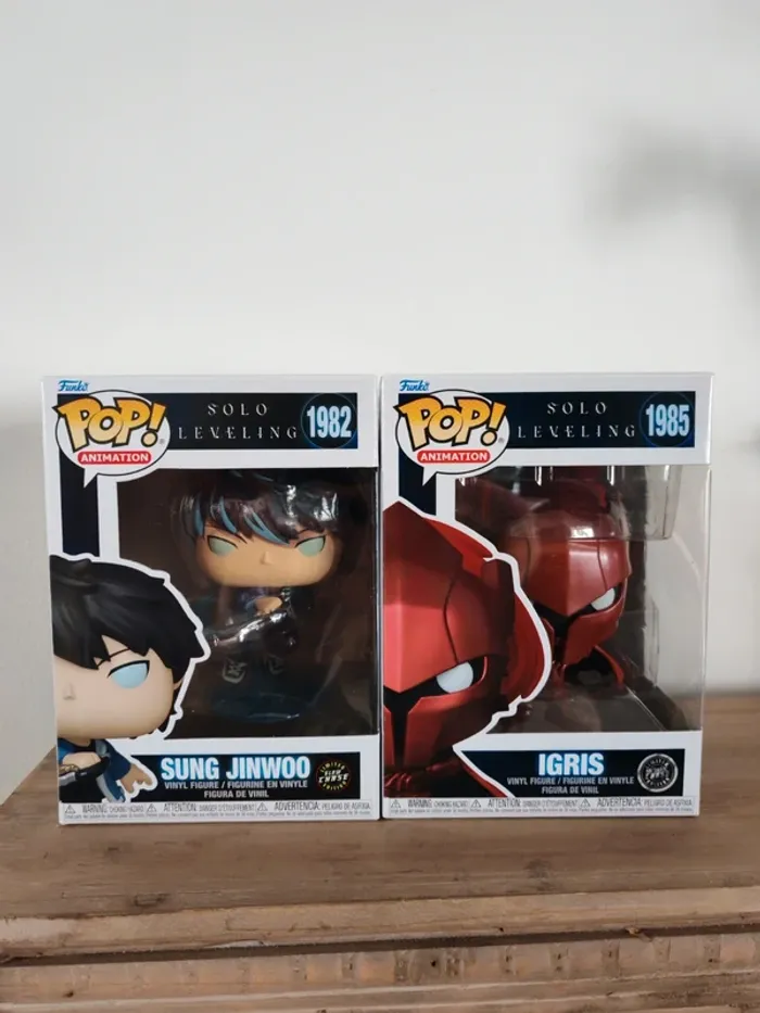 Lot figurine funko pop Sung Jinwoo et igris chase