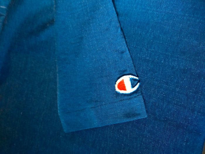 Haut long / mini-robe bleu vintage – Champion – T. S - photo numéro 15