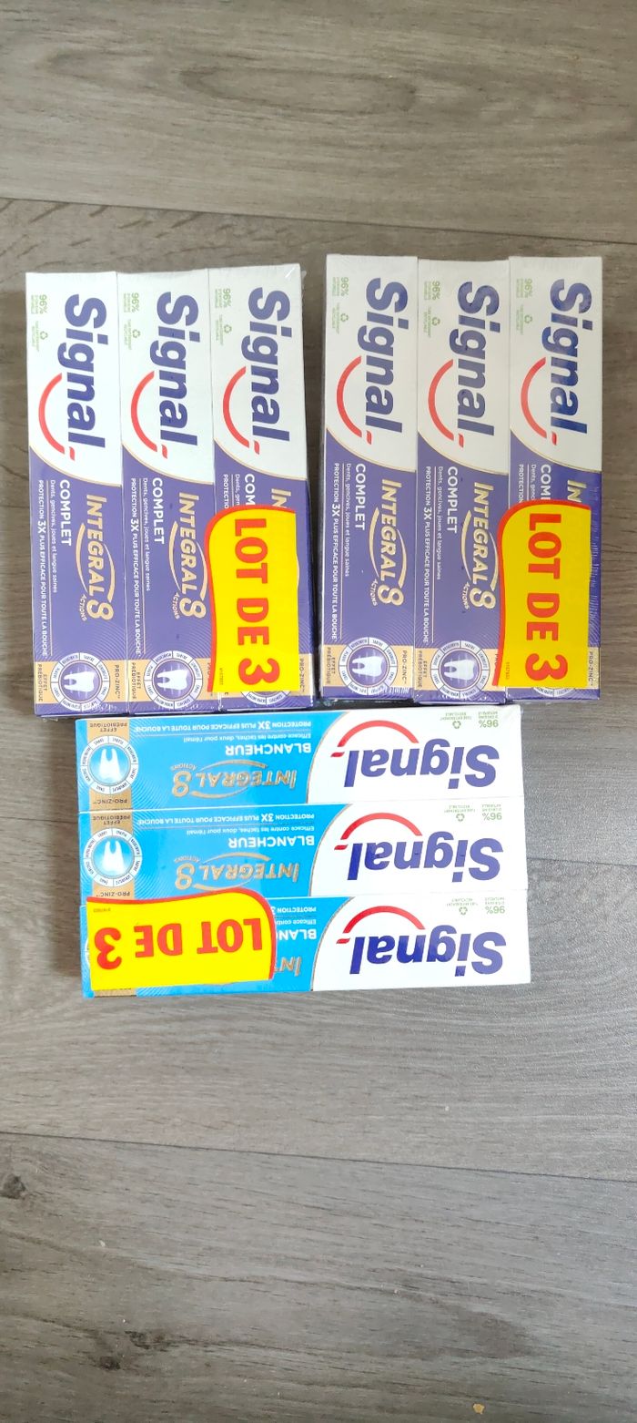 9 dentifrice signal neuf jamais utiliser - photo numéro 2