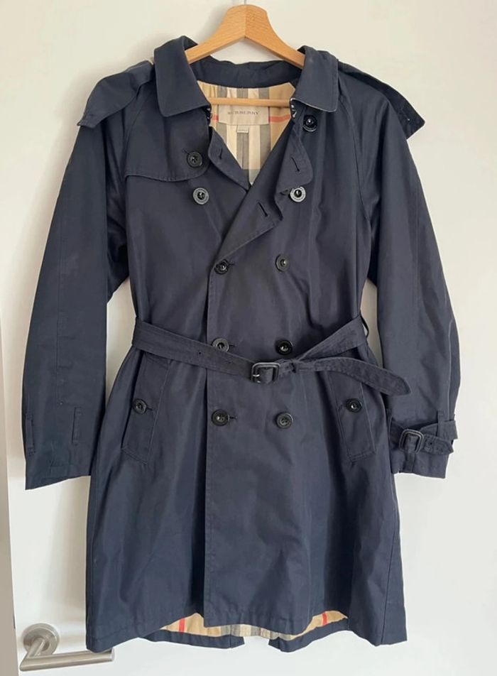Trench bleu marine Burberry