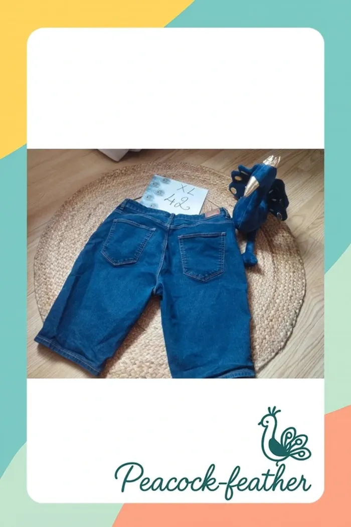 Bermuda jean femme 42 kiabi - photo numéro 5