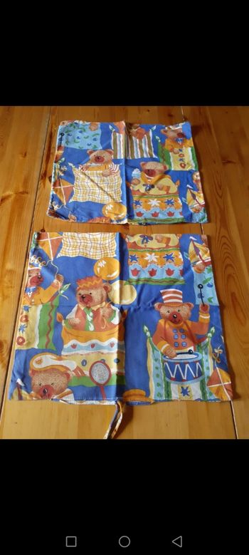 Lot de 2 housses de coussins enfant