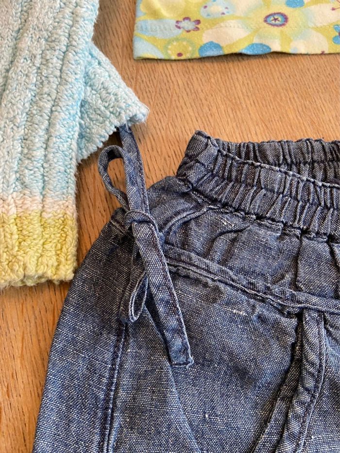 Ensemble jupe-short, teeshirt et gilet Catimini taille 4 ans - photo numéro 12