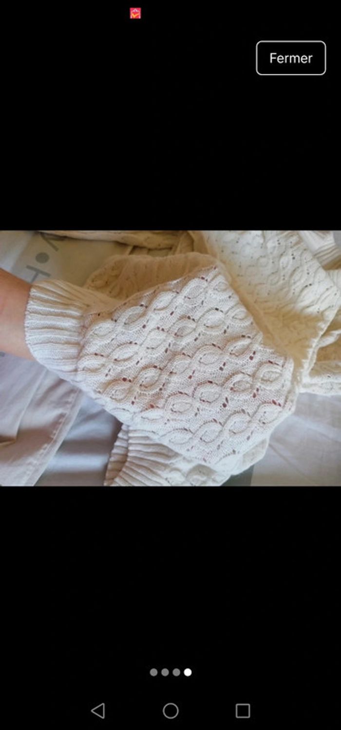Pull blanc vintage - photo numéro 4