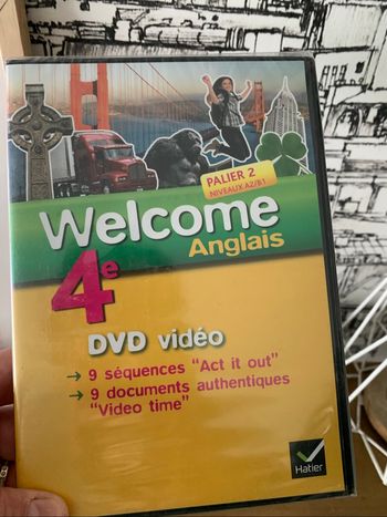 DVD 📀 Welcome anglais 4 ème palier 2 niveau A2/B1 neuf sous blister