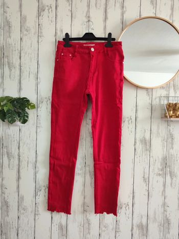 Jeans rouge Miss Bon femme L