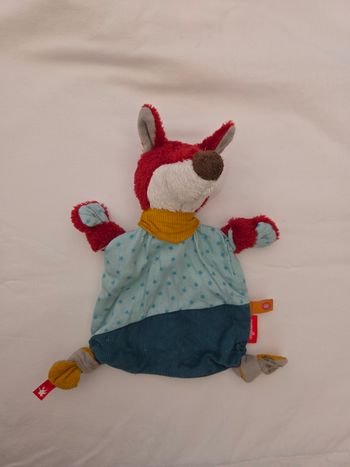 Doudou plat Renard - Bleu et  etoiles - Sigikid