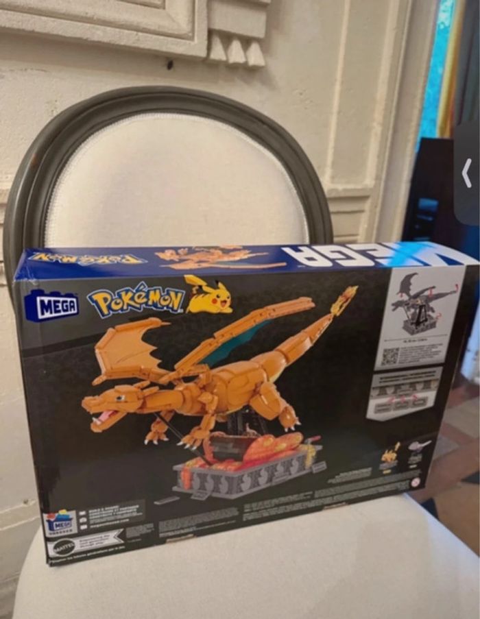 NEUF Coffret Mega (Lego) Dracaufeu en mouvement Pokémon Motion Charizard 1664 pièces - photo numéro 2