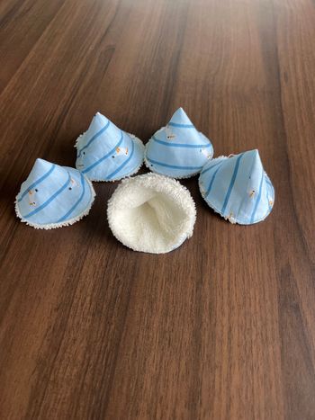 Lot 5 cônes pare-pipi  lavables réutilisables