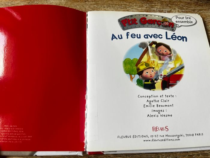 Livre p’tit garçon pompier - photo numéro 3