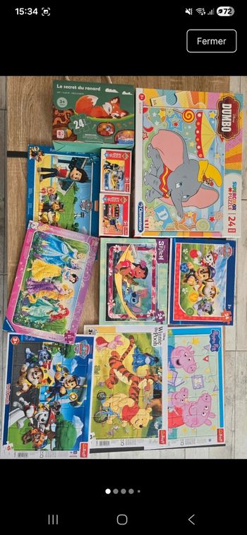 Lot 11 puzzle disney pat patrouille 