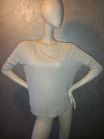 pull beige manche 3/4 pimkie taille 40