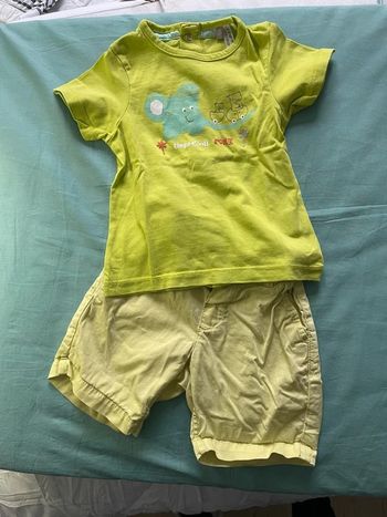Ensemble short t-shirt 12 mois