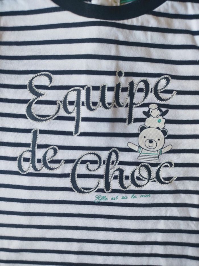 Tee shirt marin bébé garçon 12 mois - photo numéro 2