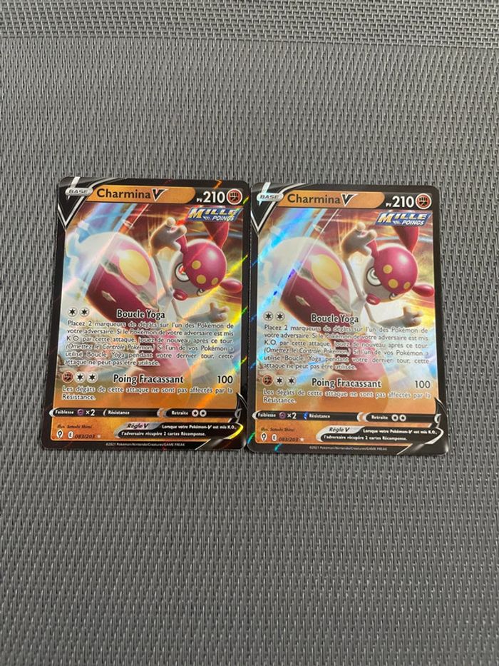 Lot Carte Pokémon Charmina V 083/203 Evolution Céleste FR - photo numéro 1