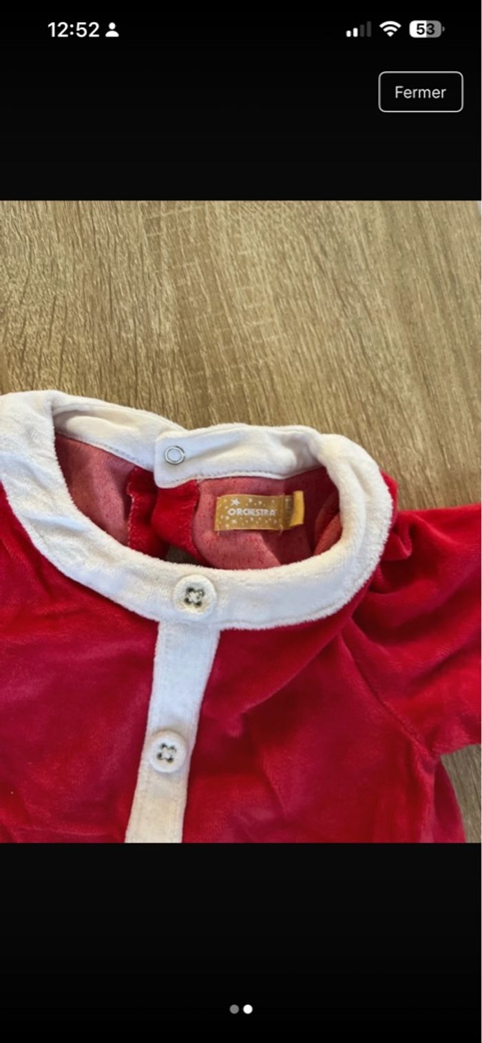 Pyjama pere noel 12 mois