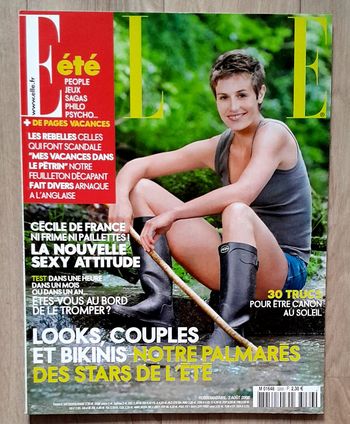 Magazine Elle été n°3266 aout 2008 spécial cécile de france