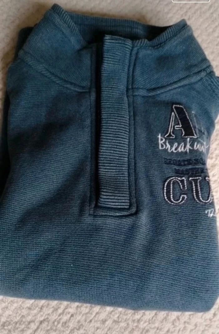 Pull bleu/gris pour homme - photo numéro 2