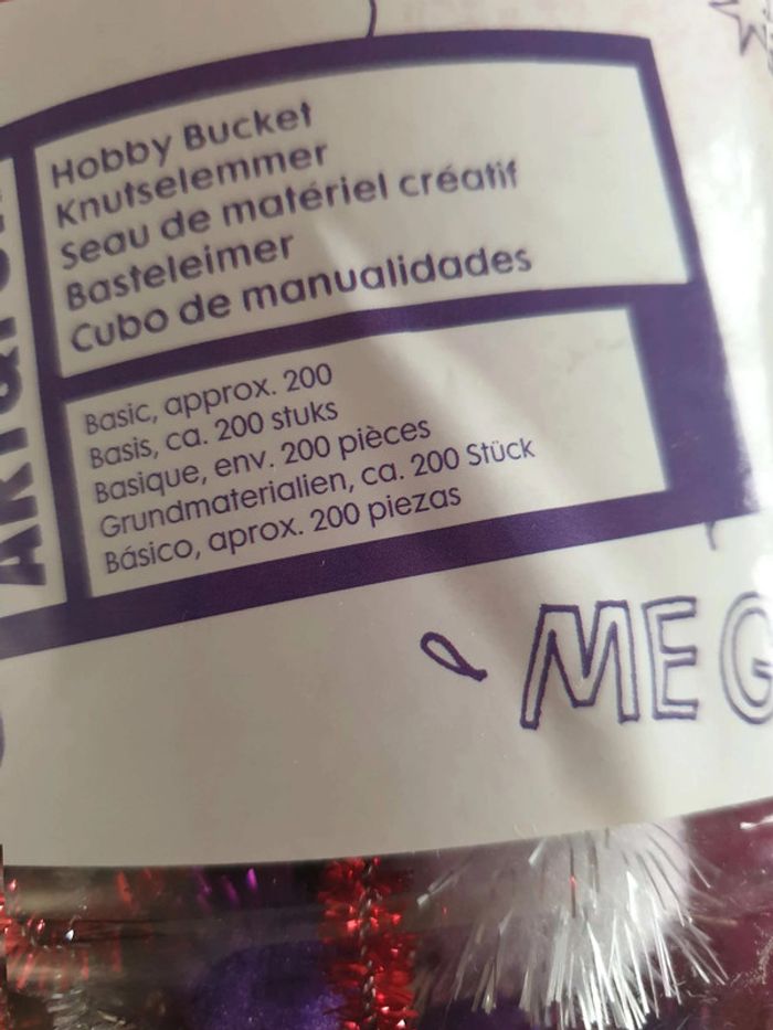 Lot de 2  seaux  de  matériel  créatif - photo numéro 2