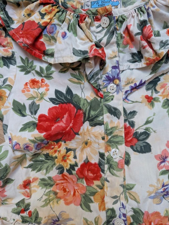 Magnifique robe vintage fleurie à volants 5 ans - photo numéro 5