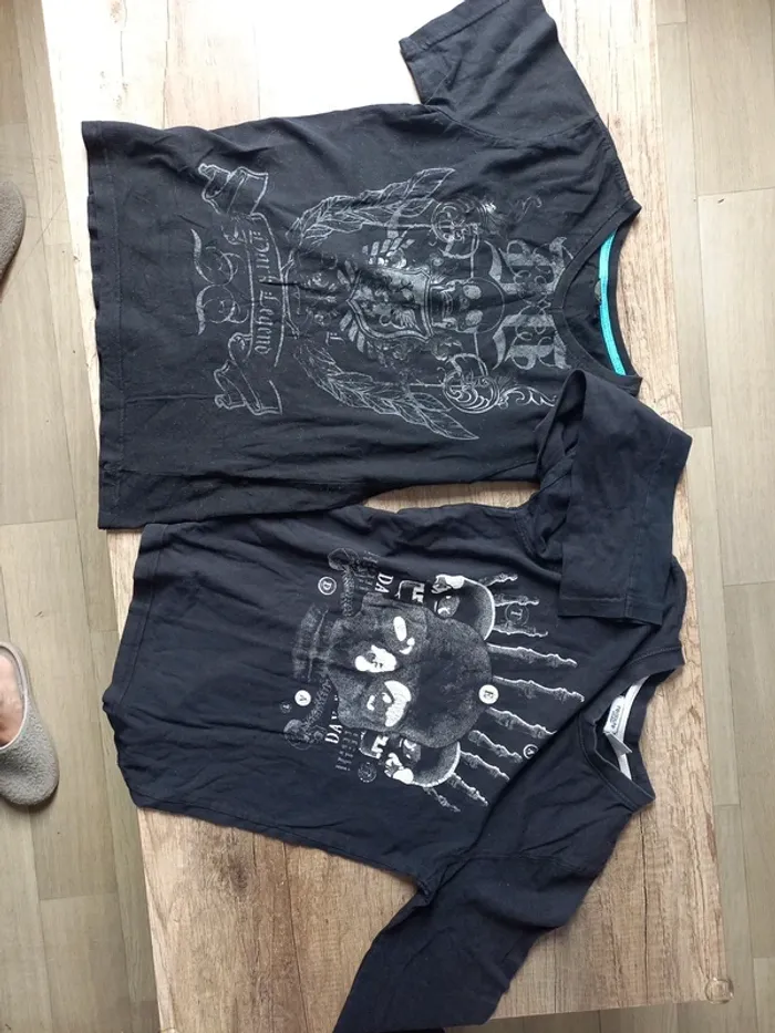 tee-shirts noir 12 ans - photo numéro 8
