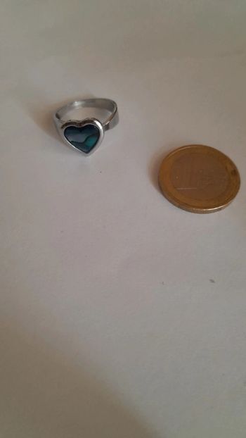 Magnifique bague vintage authentique réglable emaux