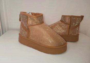 Bottine fourré à strass