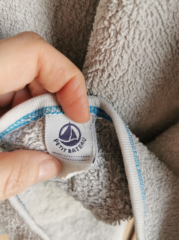 Sortie de bain lapin petit bateau - photo numéro 3