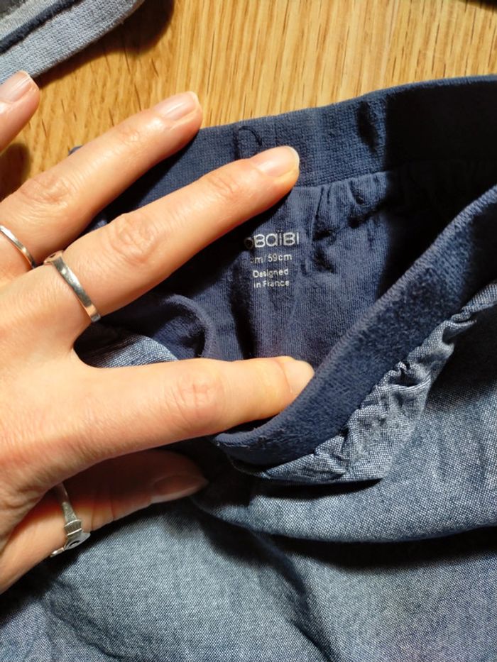 Ensemble jeans tee-shirt manches longues 3 mois - photo numéro 2