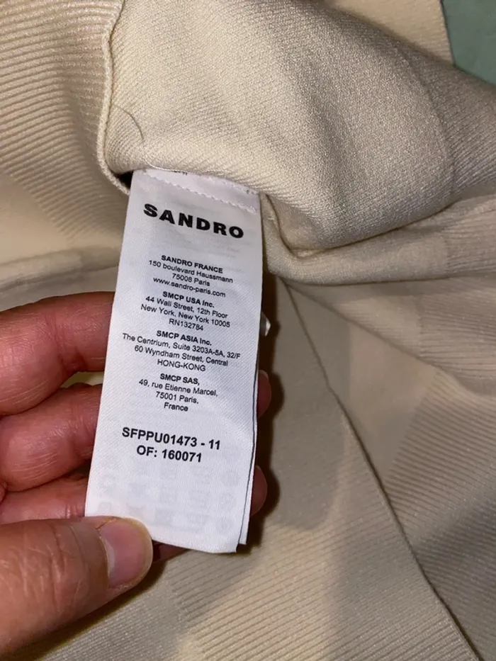 Pull Sandro Manches Bouffantes Taille 3(40) - photo numéro 2