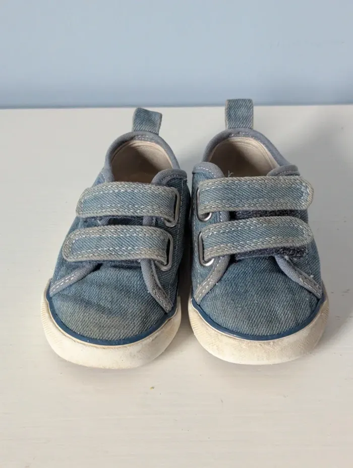 Basket a scratch effet jeans H&M 22 - photo numéro 3