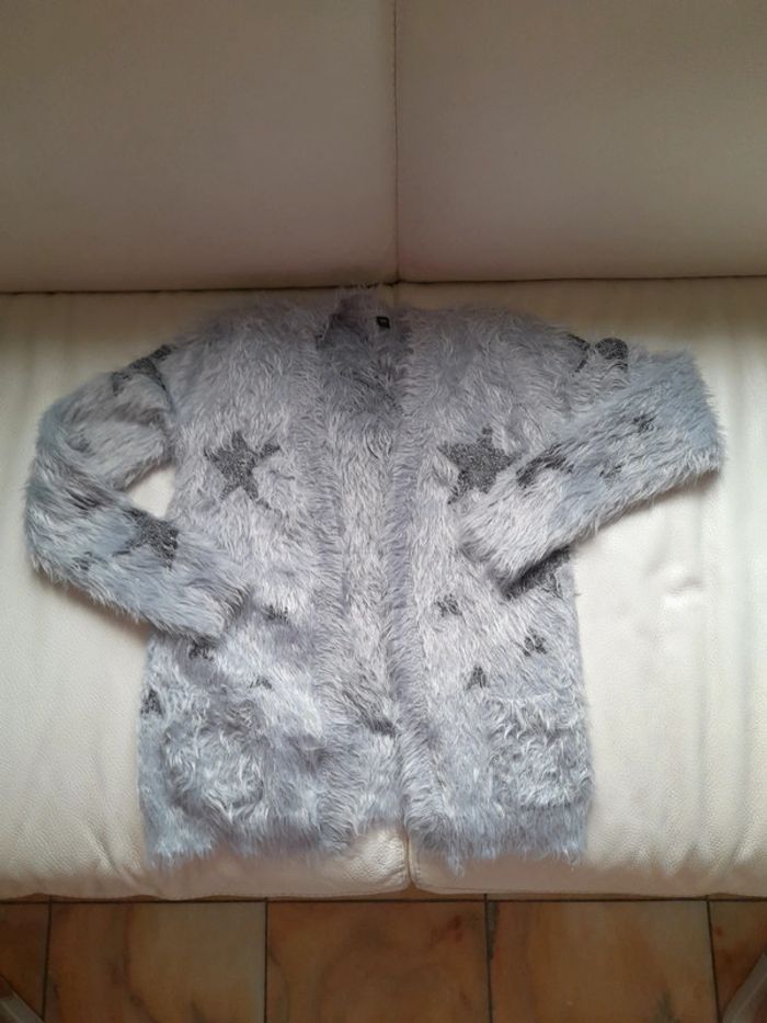 Gilet gris fille