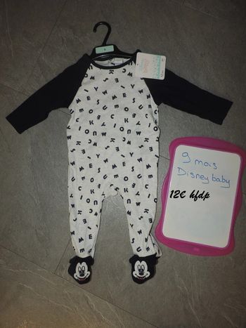 pyjama mickey disney baby taille 9 mois neuf