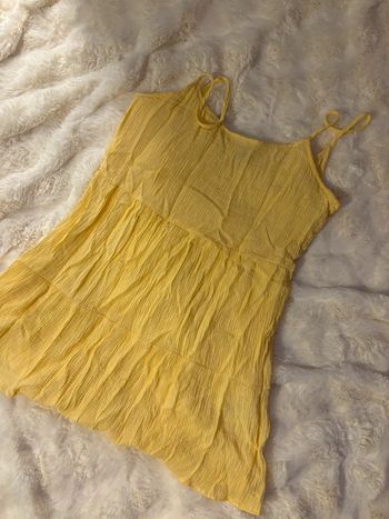 Robe courte jaune