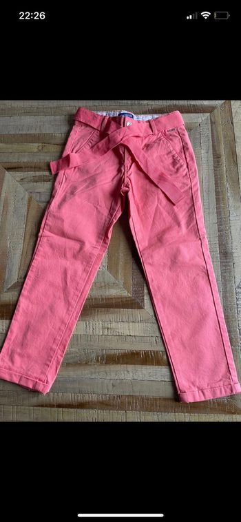 Pantalon chino rose