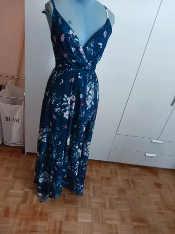 Robe d'été longue asymétrique