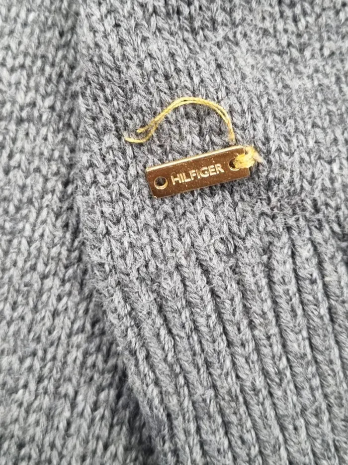 Robe pull grise à motifs géométriques Tommy Hilfiger – Taille XS Femme (mesures en photos) - photo numéro 5