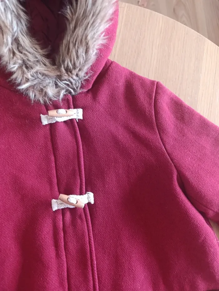 Duffle coat Vertbaudet 12 ans en drap de laine - photo numéro 3