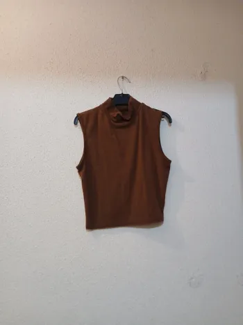 Top court femme basic marron " shein" taille xs