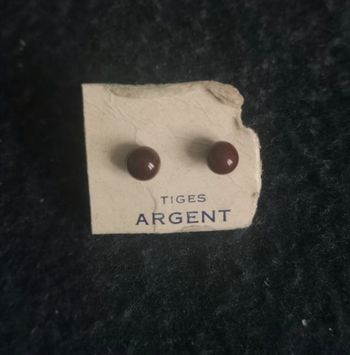 Puces d'oreilles en argent vintage