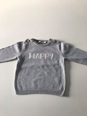 Pull bébé HAPPY 24 mois