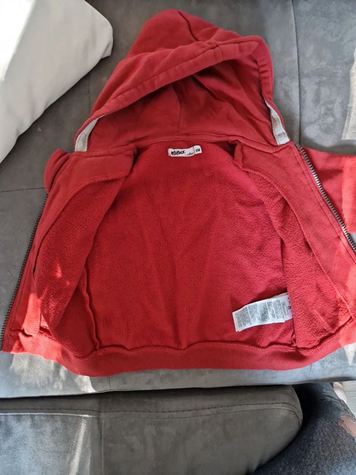 Sweat capuche bébé 6 mois gemo - photo numéro 3