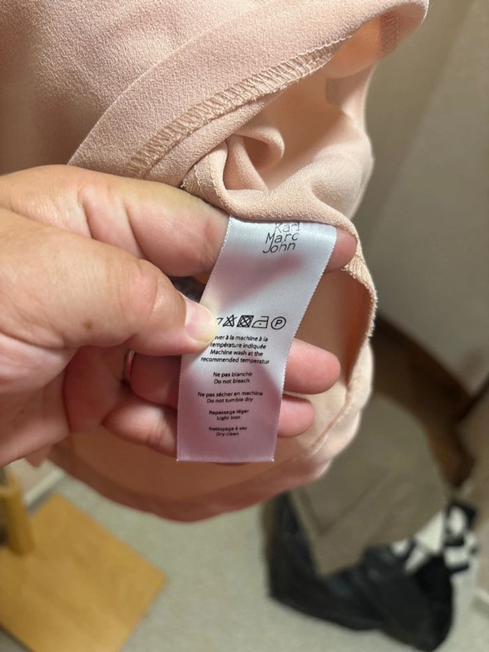 Haut péplum rose poudré Karl Marc John (Taille S) - photo numéro 3