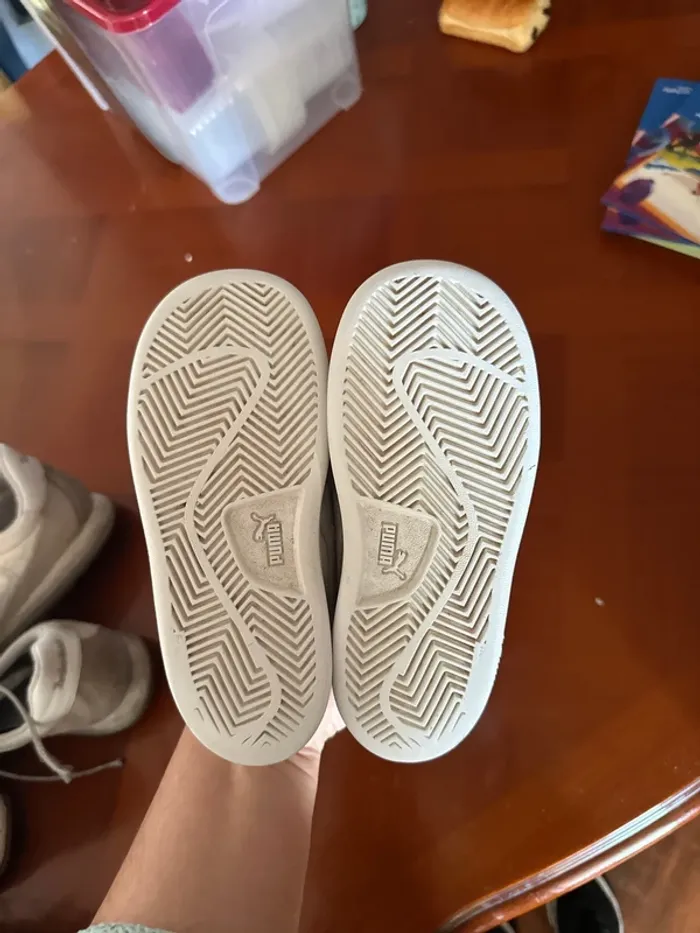 Baskets blanches, puma, taille 26 - photo numéro 7