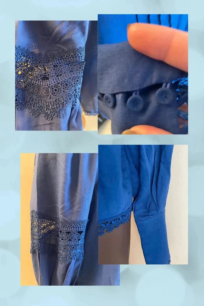 Blouse bleu électrique remise 60% - photo numéro 5