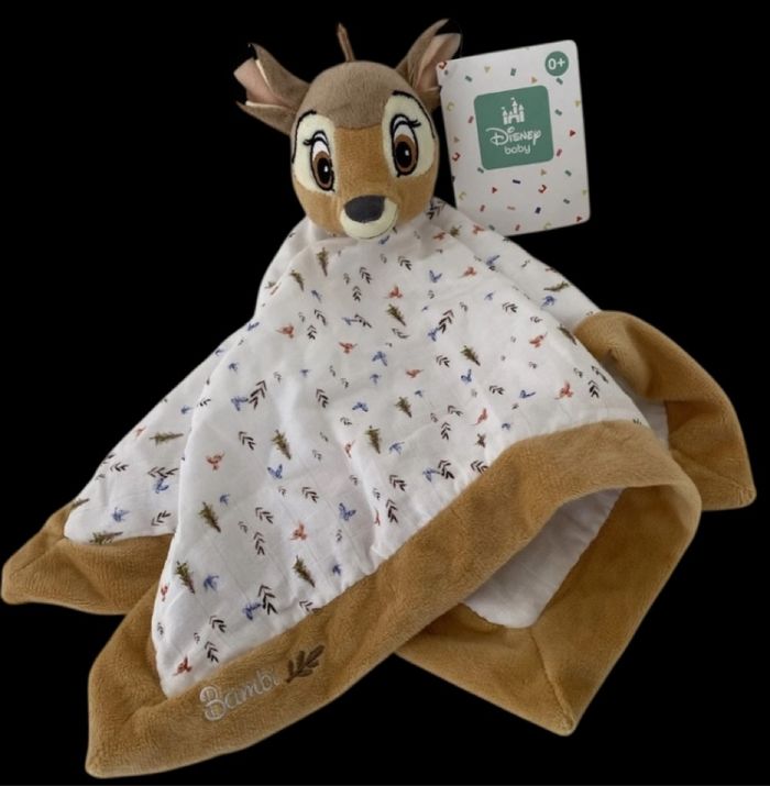 ❤️B4846 Doudou Plat Biche Faon Bambi DISNEY Simba Toys NICOTOY Blanc Marron lange - photo numéro 2