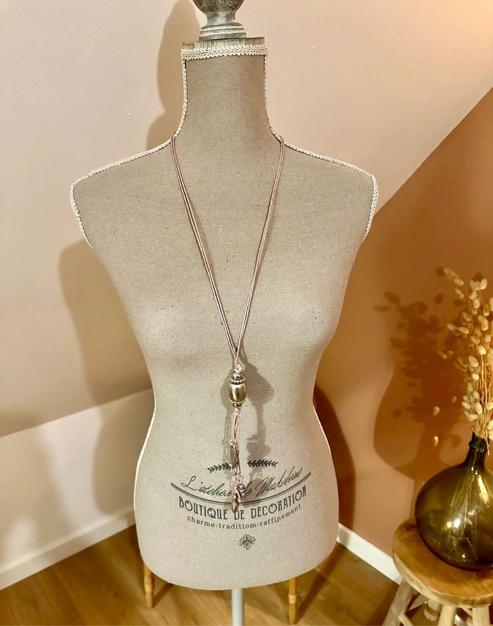 🤍 Pendentif violet et argent fait main 🤍