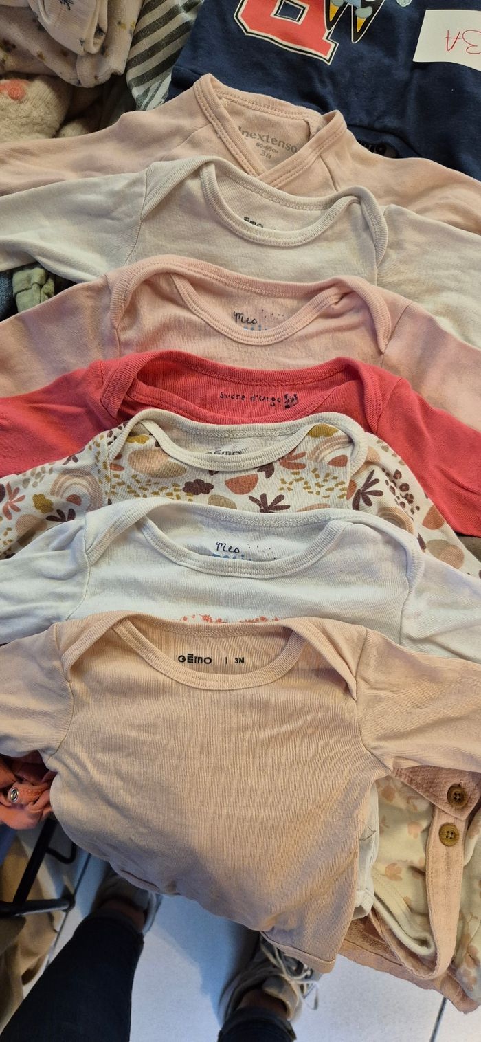 Lot de 7 bodies manches longues