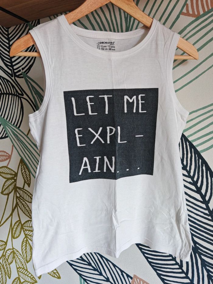 Tee shirt sans manches Orchestra 12 ans